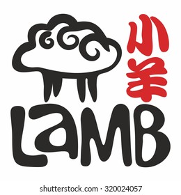 Lamb. Gospel in Japanese Kanji