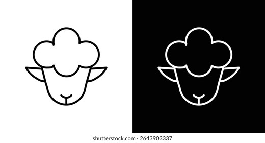 Lamb icon Graphic vector set for ui design