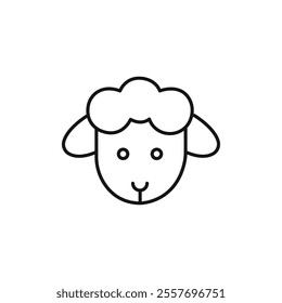 Lamb icon Isolated flat vector in outline