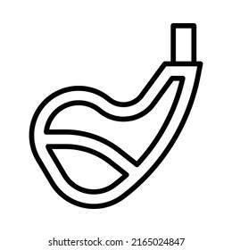 Lamb Icon. Line Art Style Design Isolated On White Background
