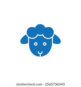 Lamb icon Thin line illustration set