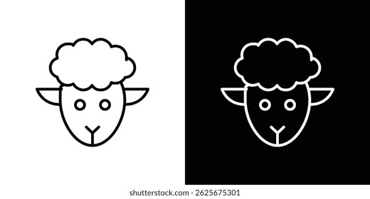 ícone Lamb coleção de vetores. ilustração de sinais de vetor