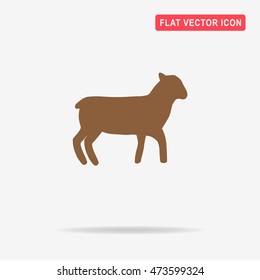 Lamb icon. Vector concept illustration for design.