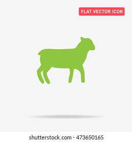 Lamb icon. Vector concept illustration for design.