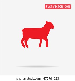 Lamb icon. Vector concept illustration for design.