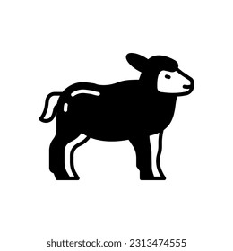 Icono de cordero en vector. Ilustración