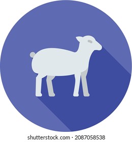 Lamb icon vector image. Can also be used for Village. Suitable for mobile apps, web apps and print media.