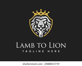 Lamb to Lion Logo template for Real Estate