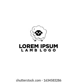 Lamb Logo Design Vector Template