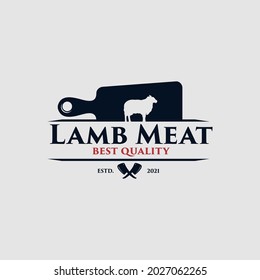 Lamb meat best quality logo design