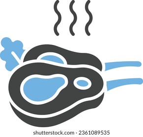 Lamb Piece Icon image. Suitable for mobile application.