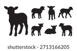 lamb silhouette set bundle collection