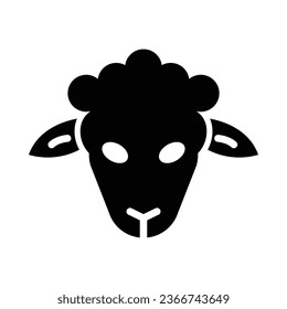 Lamb Vector Glyph Icon For Personal And Commercial Use.
