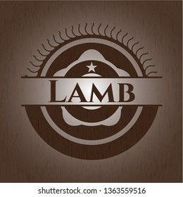 Lamb wood emblem. Vintage.