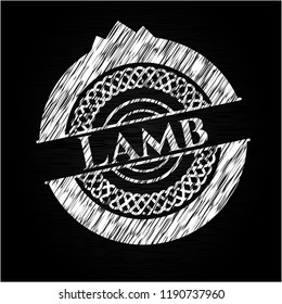 Lamb written on a chalkboard