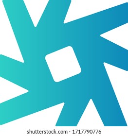 Lambda token coin logo vector icon