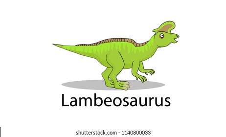 Lambeosaurus - Dinosaur Cartoon