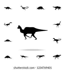 Lambeosaurus icon. Detailed set of dinosaur icons. Premium graphic design. One of the collection icons for websites, web design, mobile app