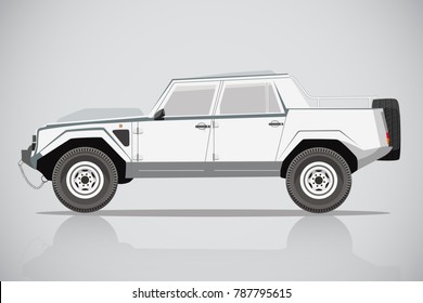 Lamborghini car SUV Side view