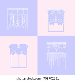 lambrequin. classic curtains 