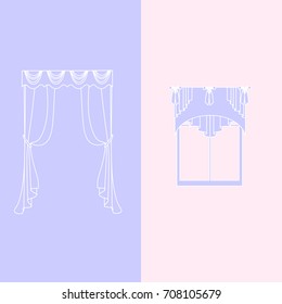 lambrequin.classic curtains .  curtains 