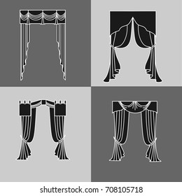 lambrequin.classic curtains .  curtains 