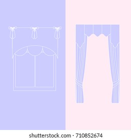 lambrequin.classic curtains . 