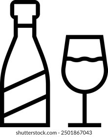 lambrusco icon. Thin linear style design isolated on white background