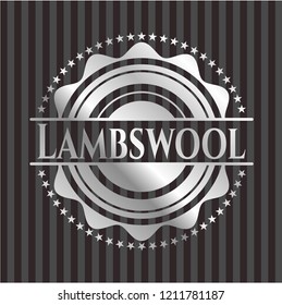 Lambswool silvery shiny emblem