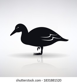 lame duck symbol on light background