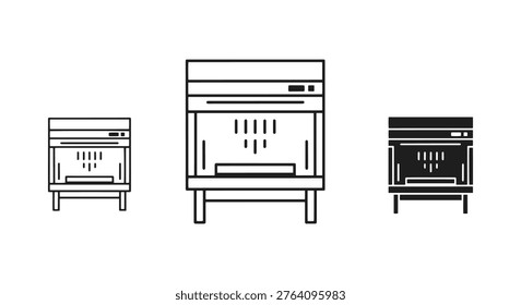 Laminar Flow Cabinet Line art abstract minimal illustration vector