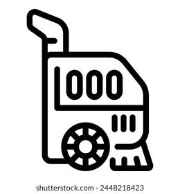 Laminate floor cleaner icon outline vector. Hard surface cleaning machine. Sanitation service equipment