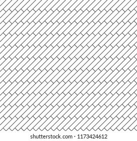 Laminate seamless texture background. Seamless pattern with modern rectangular herringbone white tiles. Vector and illustration