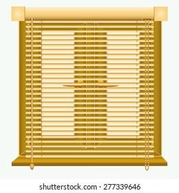 Laminated window and opened the blinds