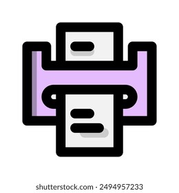 Laminating machine flat icon. technology, computer, device. suitable for interfaces, websites, UI and mobile apps.