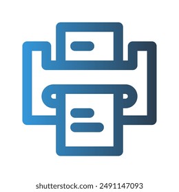 Laminating machine outline icon. with gradient colors suitable for interfaces, websites, UI and mobile apps.