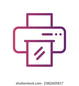 laminator line gradient icon logo for website, application, printing, document, poster design, etc, Suitable for web Design,Logo,App