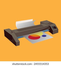 laminator machine with printing paper 