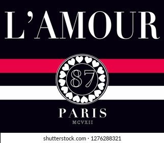 L'Amour Graphic Print