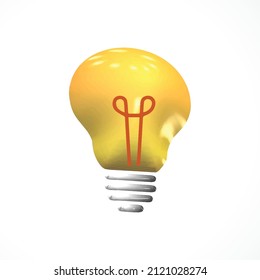lamp 3d icon render vector
