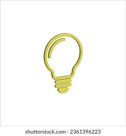 lamp 3d icon vector illustration