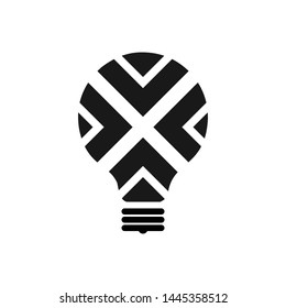 lamp and abstract logo template