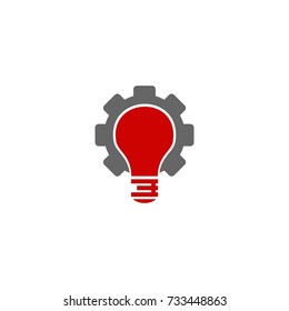 lamp ad gear logo vector 