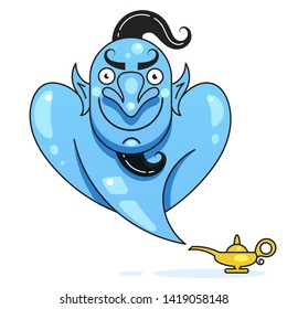 Lamp Aladdin Ready For Your Design, Greeting Card, Banner. Vector Illustration.