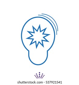 lamp, an alarm icon, vector illustration EPS 10...