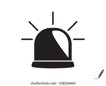 lamp, an alarm icon, vector illustration eps10
