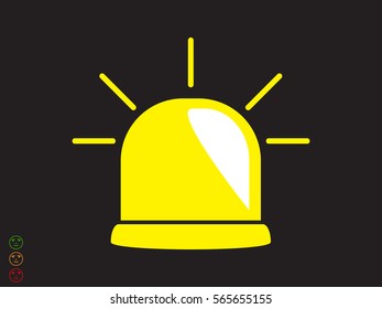 lamp, an alarm icon, vector illustration eps10