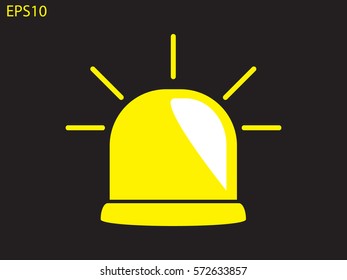 lamp, an alarm icon, vector illustration eps10