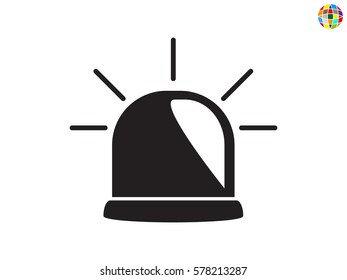 lamp, an alarm icon, vector illustration eps10