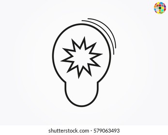 lamp, an alarm icon, vector illustration eps10